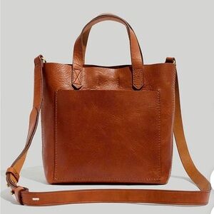 ✨Excellent condition✨ Madewell Small Transport Crossbody Tote in English Saddle